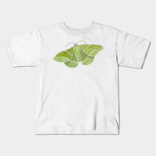 Showy Emerald Moth Kids T-Shirt